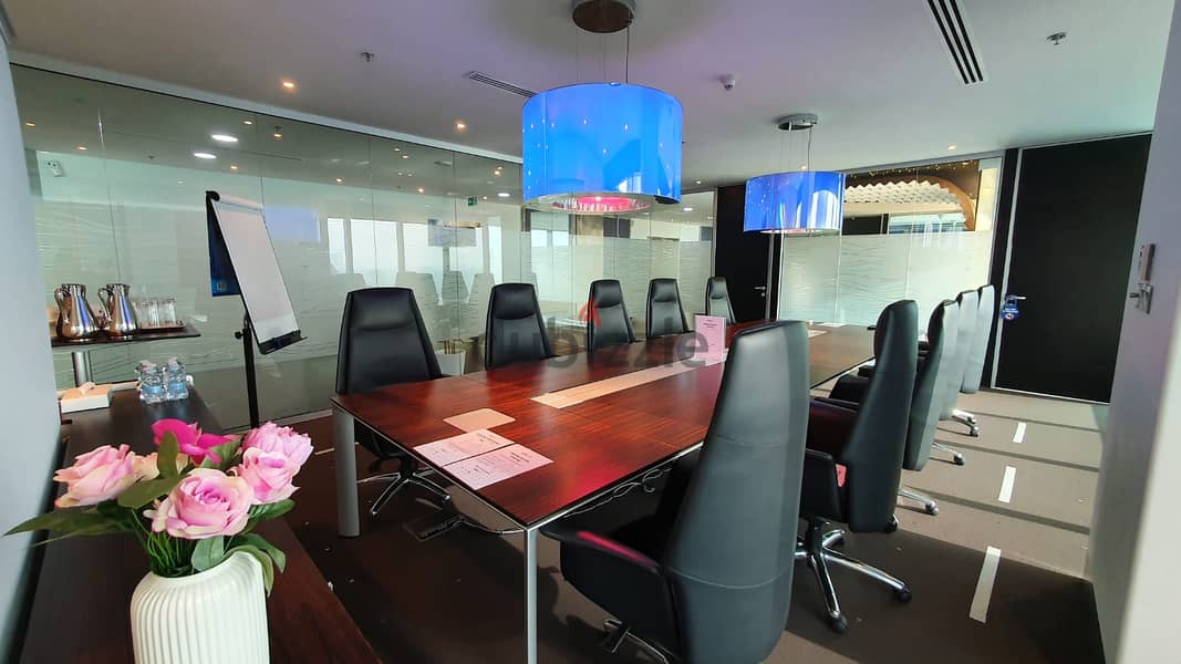 Move into ready-to-use open plan office space for 15 persons in BAHRA 4