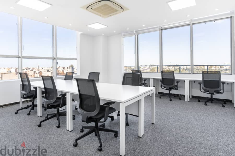 Move into ready-to-use open plan office space for 15 persons in BAHRA 7