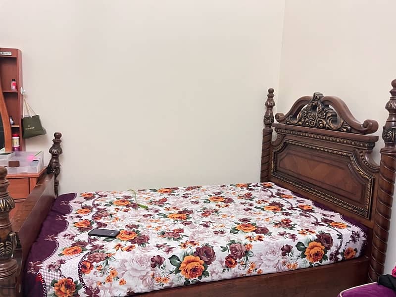 bed with frame for sale 1