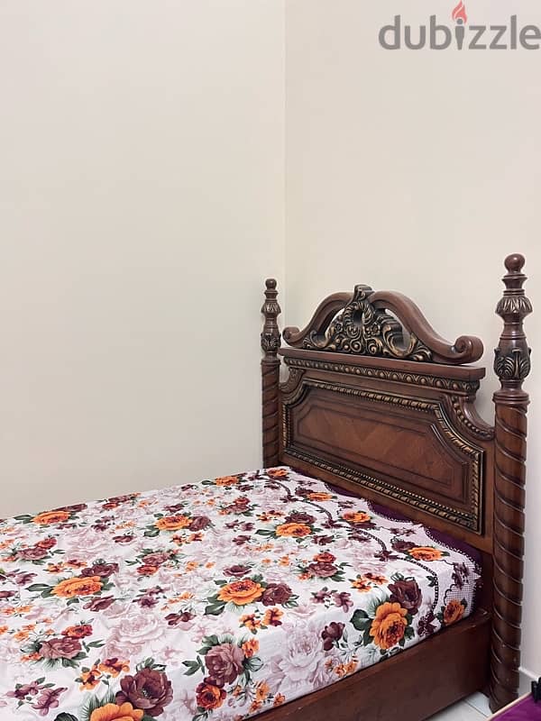 bed with frame for sale 2