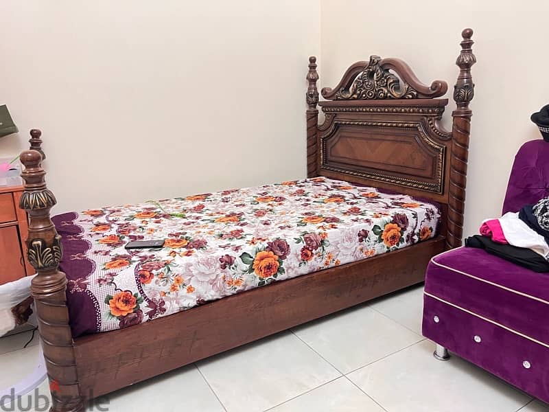 bed with frame for sale 3