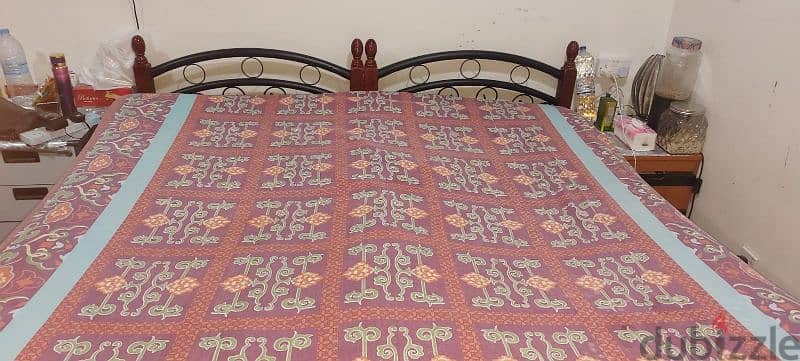 8 chairs dining table and 2 single bed for sale 0