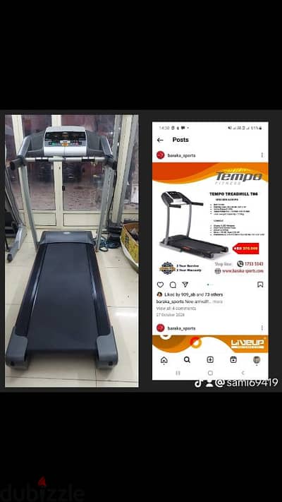 tempo fitness highly quilty heavy duty treadmill