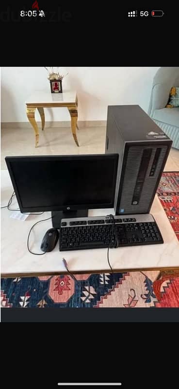 EliteDesk 800 G2 Tower PC كمبيوتر مكتبي + شاشة + كيبورد + ماوس