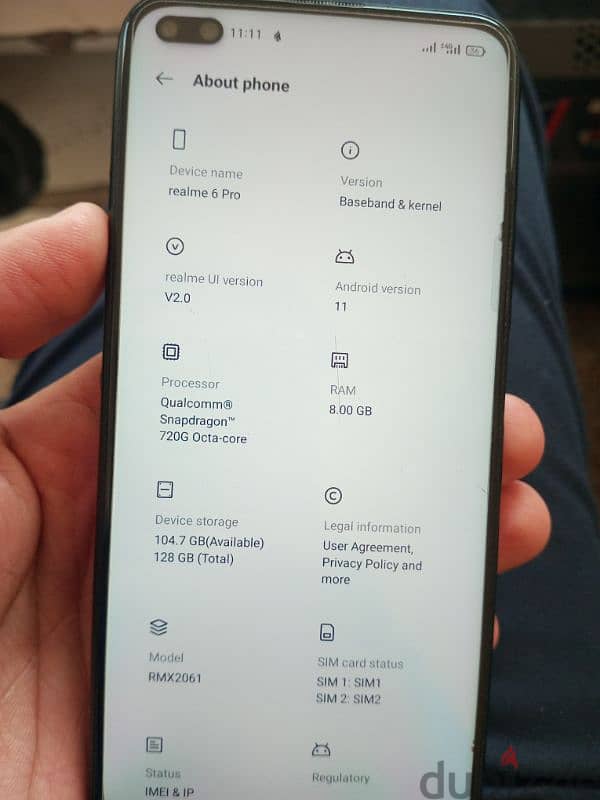 exchange Realme 6 pro ram 8/128 gb 0