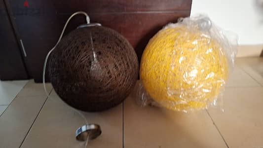 ceiling hanging  lamps new not used both 10bd