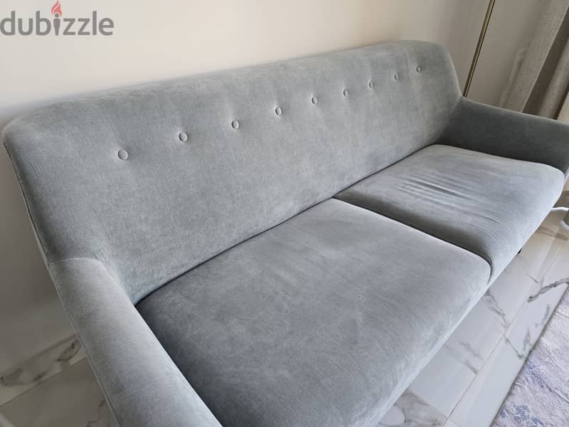 Wilma 3-Seater Velvet Sofa 1