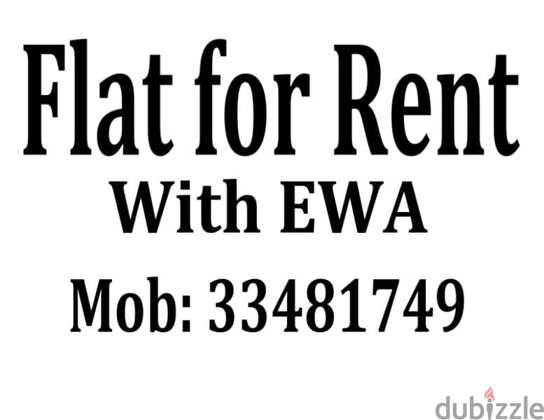 Studio flat for rent with EWA 0