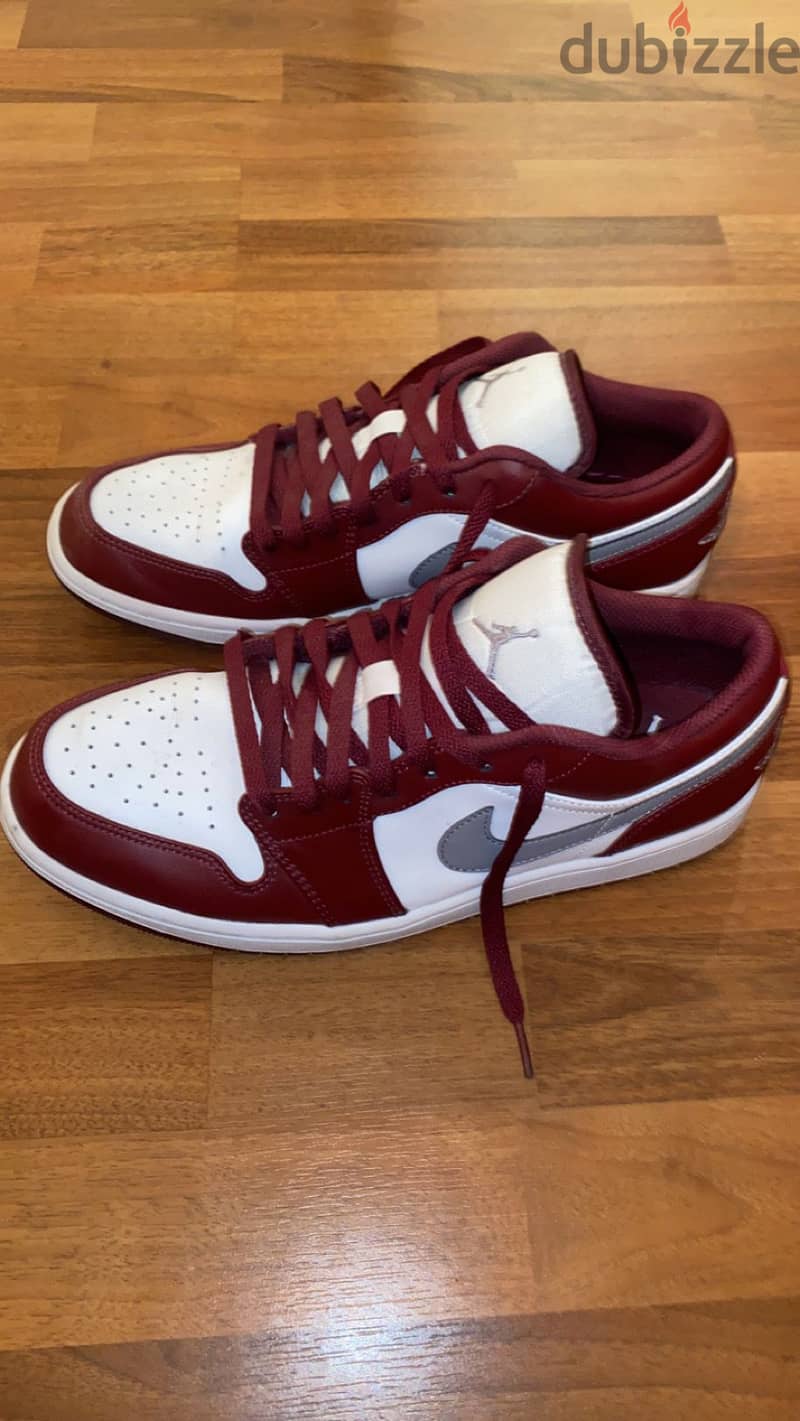 Jordan Air 1 Low Bordeaux Size EU 45 US 11 2