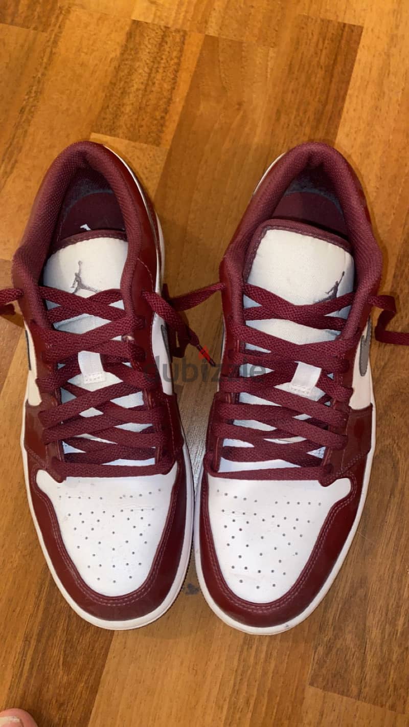 Jordan Air 1 Low Bordeaux Size EU 45 US 11 4