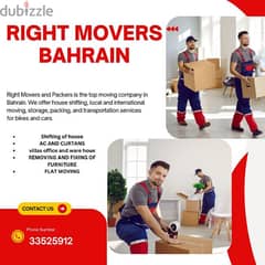 Right Movers Bahrain House office store shop villa restaurant shifting 0