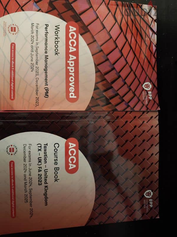 ACCA course and practice books BPP 0