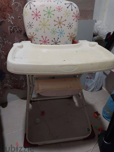 crib,walker,highchair. rocker,bath tub, each item FOR 1 BD 2