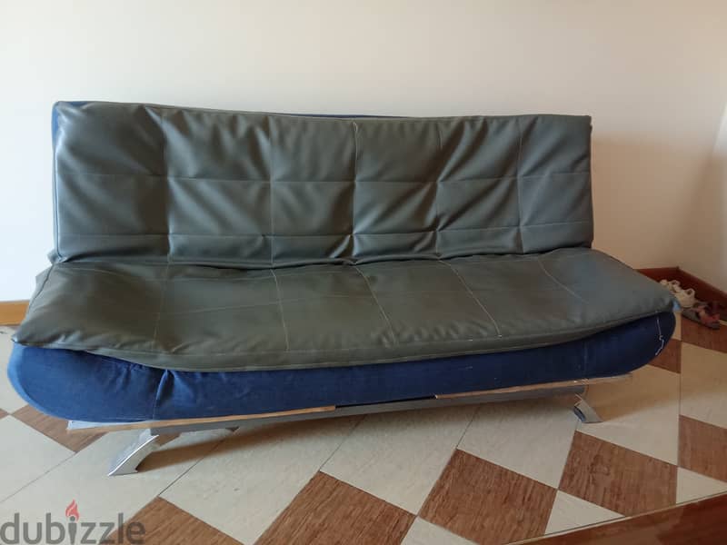 Leather sofa bed for sale 2