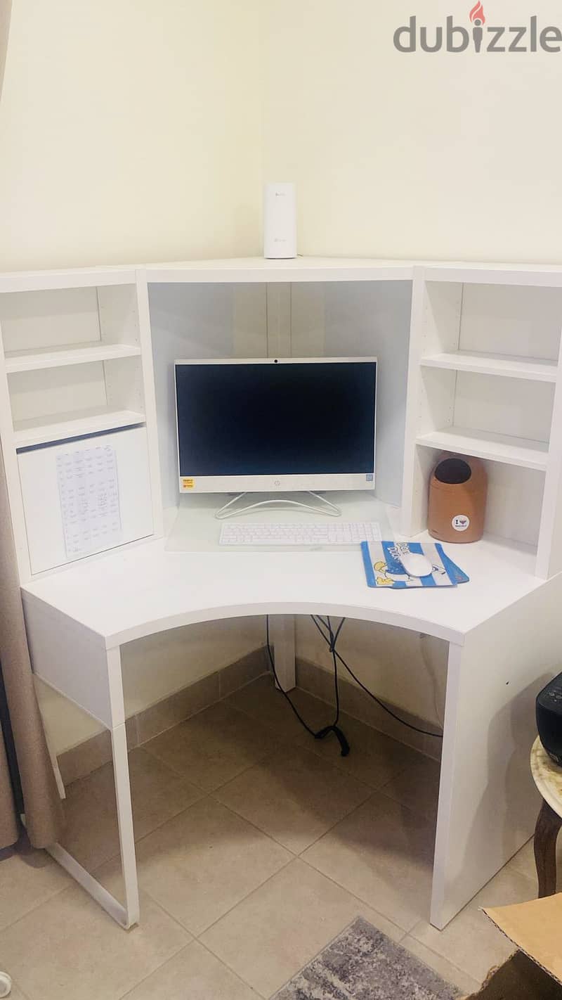 IKEA Study Desk with Shelf "Already assembled" 1