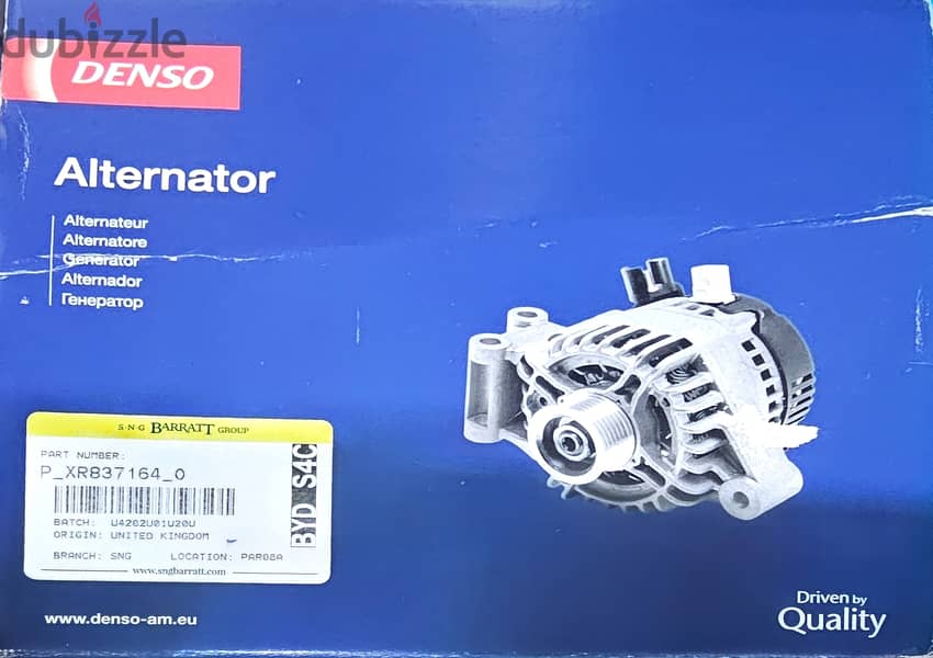 Brand New DENSO Alternator for Jaguar 2