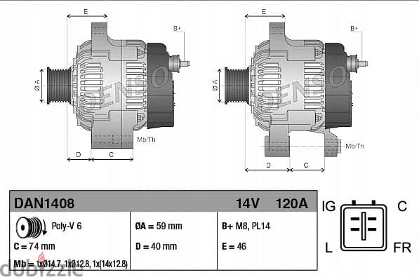 Brand New DENSO Alternator for Jaguar 3