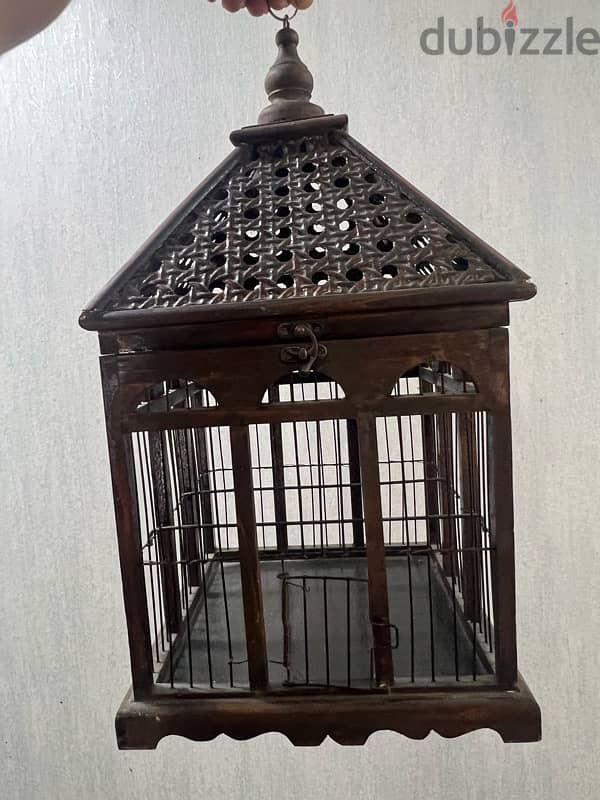 wood & metal strong cage 0