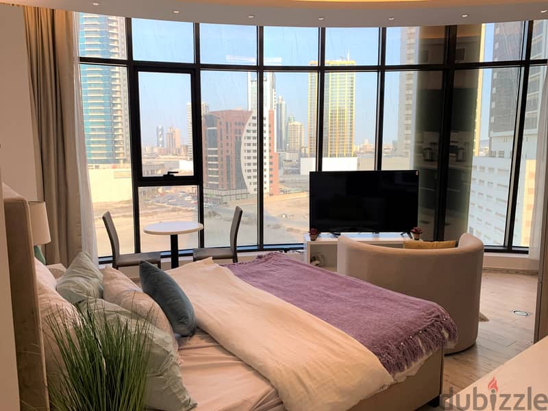 wonderful studio with a sea view in seef 1