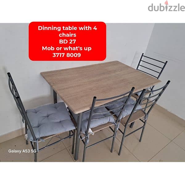 Dinning table and other household items for sale 1