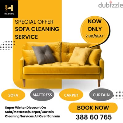 Deep Cleaning Of Sofa/Mattress/Carpet/Curtains/Chairs Only 2 BD