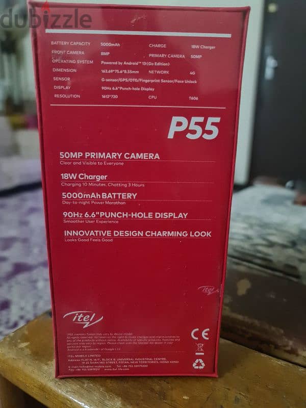 Brand New P55 itel unboxed Mobile 1