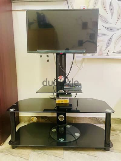 32 inch smart tv with tv stand , Airtel receiver