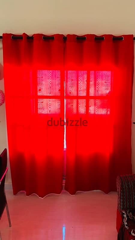 URGENT SALE. !! Window Curtains with Pipe fittings 1