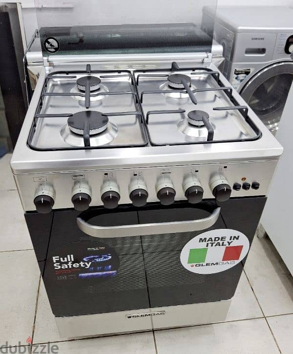 GlemGas Italy 4 Burner 60x60 Slightly Used Only For Sale 0