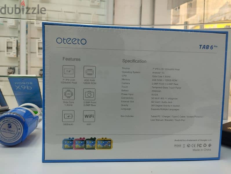 oteeto tab 6pro for kids 128 GB 1