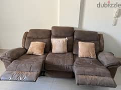 Leather Recliner Sofa Set, consisting - 3 seater + 2 seater + 1 seater 0