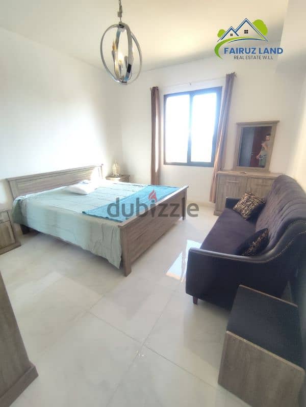 furnished flat one room & hall @ amwaj 320 bd includes ewa 35647813 1