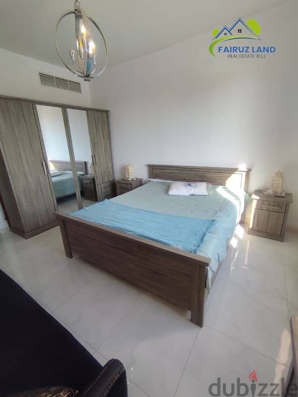 furnished flat one room & hall @ amwaj 320 bd includes ewa 35647813 2