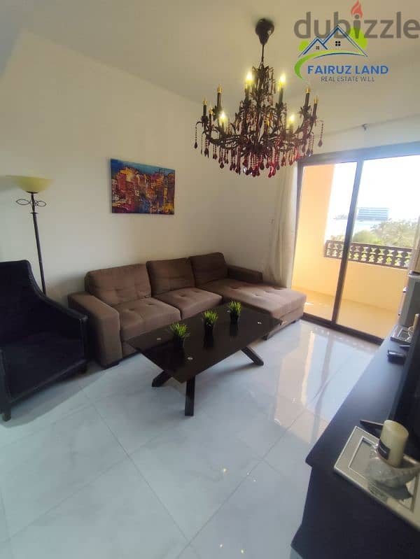 furnished flat one room & hall @ amwaj 320 bd includes ewa 35647813 6