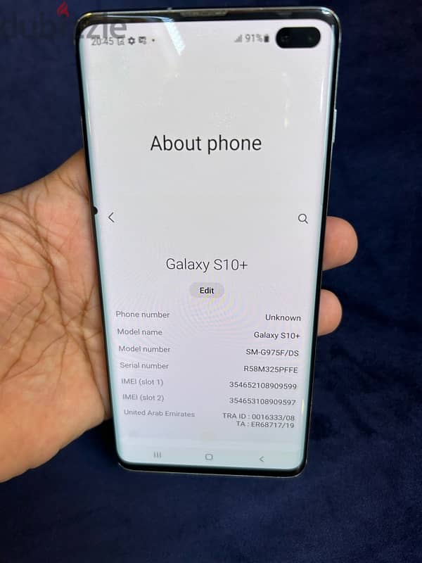 Samsung s10 plus 8/128 1