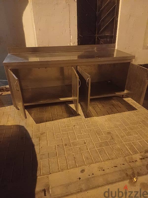 standard steel table box. cash counter. wash basin 2