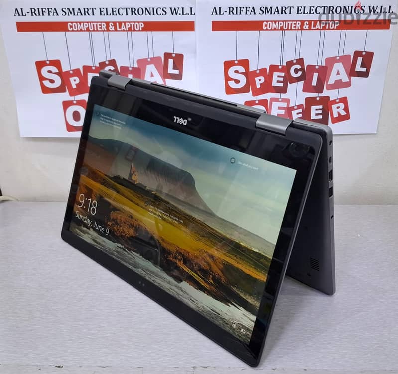 DELL 4K Touch Convertible Laptop Core i7 8GB RAM 256GB SSD 15.6" Touch 3