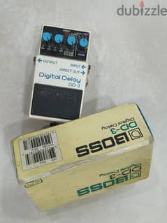 Boss DD-3 Guitar Vocals Digital Delay Pedal 0