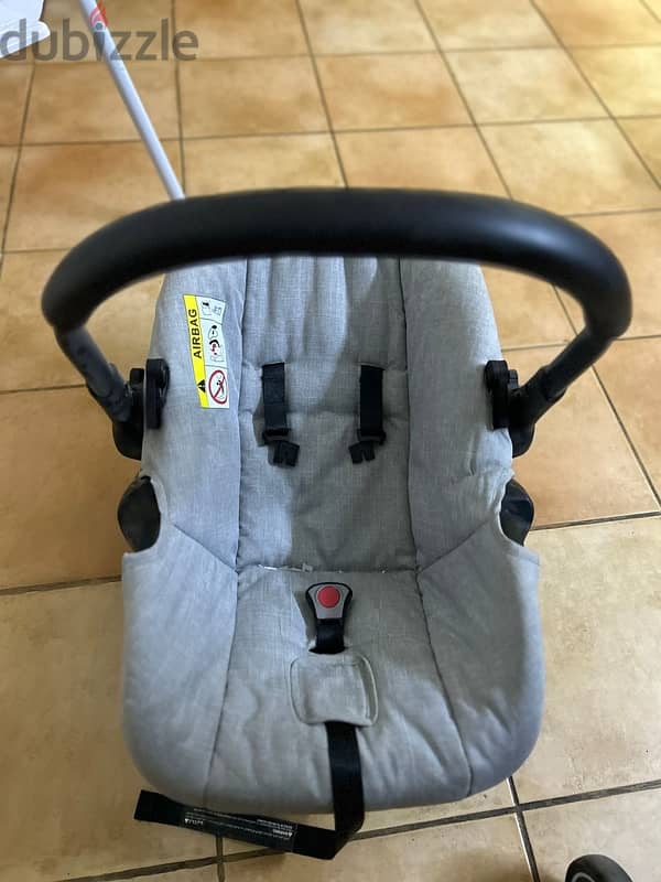 Junior baby stroller+ baby carry cot 3