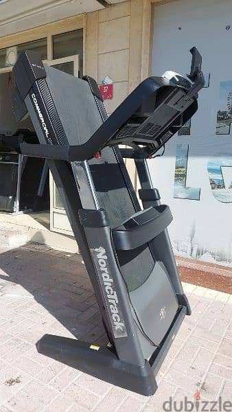 nodertrack 4.6 hp treadmill like new 160kg foldable 280bd 2