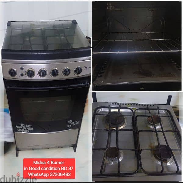 Glem gas cooking range and other items for sale with Delivery 2