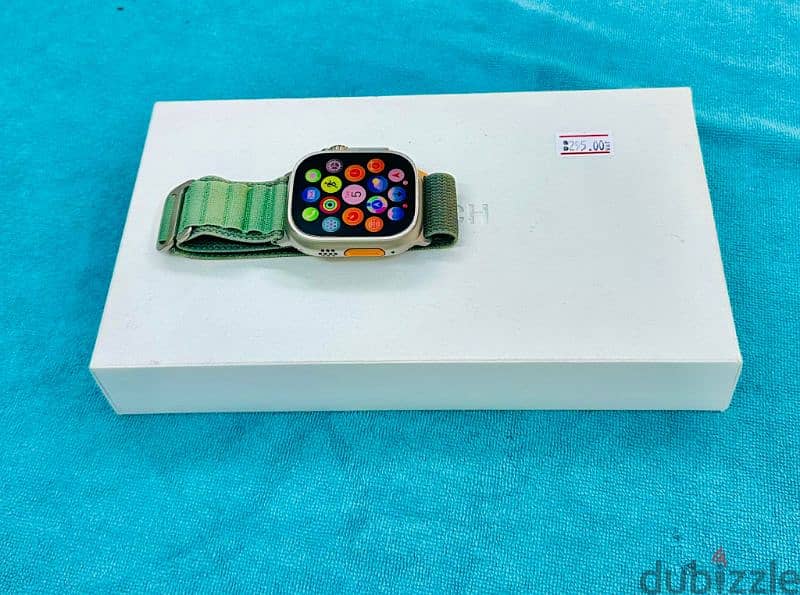 Apple Watch Ultra 49mm titanium Green Alpine Loop L 0