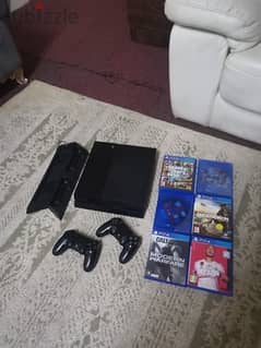 PS4 1TB 6 Game 2 controller original 1 controller original have proble 0