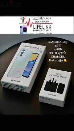 SAMSUNG A15 5G 128 GB WITH CHARGER 0