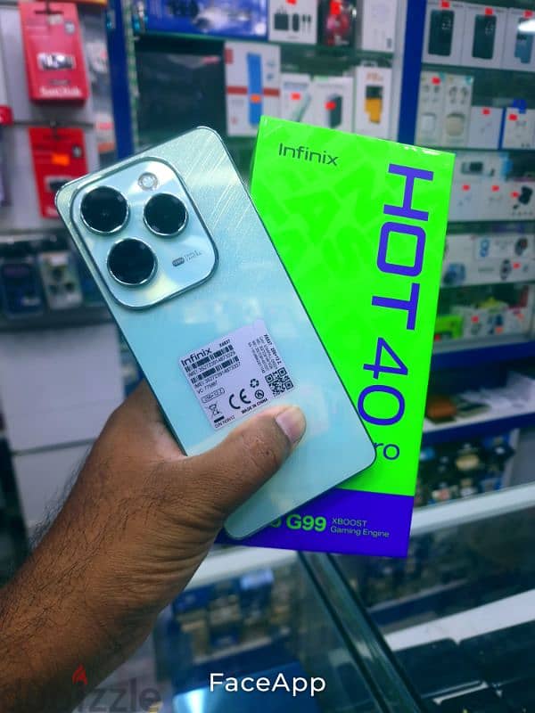 infinix hot 40 pro 5g 12+9gb 256gb only box open new 1