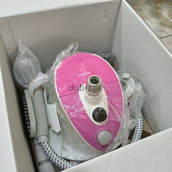 Garment steamer color white and pink color 1