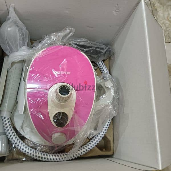 Garment steamer color white and pink color 4