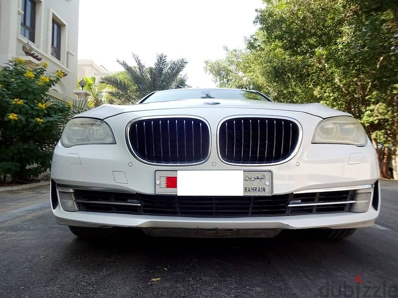 BMW 740Li 3.0 L 2013 White V6 Single User Agent Maintained Urgent Sale 0