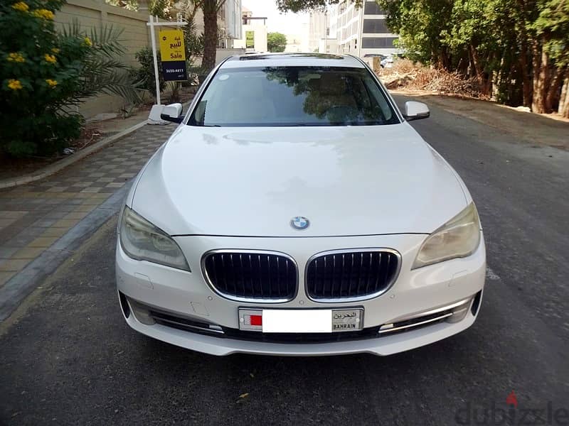 BMW 740Li 3.0 L 2013 White V6 Single User Agent Maintained Urgent Sale 2