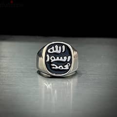 ختم الرسول Titanium Ring – Shining Silver, Italian 0